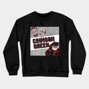 Crimson Sheen Logo Crewneck Sweatshirt